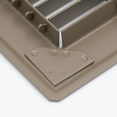 Fits 8x24 and 24x8 Duct Opening | Return Air Floor Grille by Handua | Walkable Vent Cover Grill for Floor | Brown | Heavy Duty Fixed Blades | Outer Dimensions: 9.75"W X 25.75"H by Handua - Used condition - Image 9