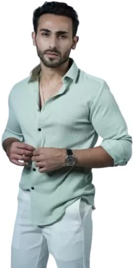 Classic Polycotton Solid Casual Shirts for Men (P-26050969-P)