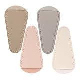 Mikinona 4pcs Cuticle Scissors Protector Soft Pu Leather Cover for Cuticle Nippers Beauty Scissors and Manicure Tools Stylish and Durable for Nail Care Professionals