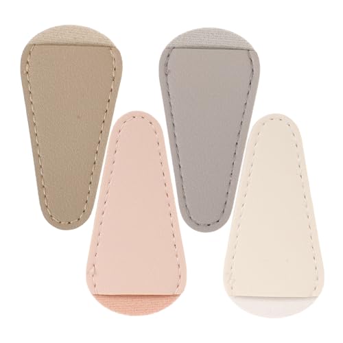 Mikinona 4pcs Cuticle Scissors Protector Soft Pu Leather Cover for Cuticle Nippers Beauty Scissors and Manicure Tools Stylish and Durable for Nail Care Professionals