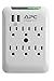 APC Wall Outlet Plug Extender, Surge Protector with USB Ports, PE6WU2, (6) AC Multi Plug Outlet, 540 Joule Surge Protection