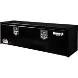 Buyers Products 1703328 Black Steel Underbody Truck Box with T-Handle Latch, 15 x 13 x 48 Inch