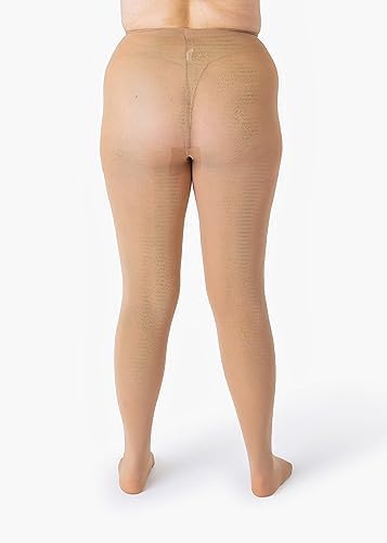 Silky Toes Plus Size Tights for Women | 60D Soft Opaque Comfort Fit Pantyhose | Black or Colored 1-2 pairs | 1X-8X - Image 2