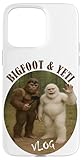 Show that you go with the trend and love the bigfootvlogs. Funny bigfoot design with campfire, selfie stick and smartphone.