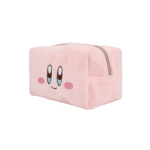 Bioworld Kirby Face 8 Pink Plush Cosmetic Bag3