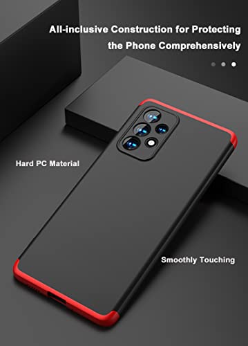 Capa Protetora AChris para Samsung Galaxy A73 em Plástico 3 em 1 Simples Capa Rígida para Celular Ac