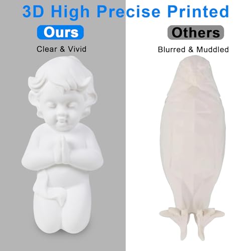 Image of 3D Printed Angel Fairy Lights - Battery & Plug-in White LED Night Lights for Bedroom & Living Room3D Printed Angel Fairy Lights - Battery & Plug-in White LED Night Lights for Bedroom & Living Room