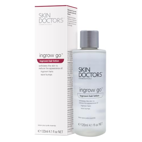 Skin Doctors Ingrow Go Lotion Anti-Ingrown Hair Treatment Prevents and Reduces Ingrown Hairs after Shaving or Waxing Legs Bikini Line Underarms Face 120 ml