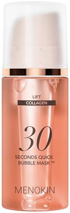 MENOKIN 30 Seconds Quick Bubble Mask [LIFT] - [Collagen] & Niacinamide in Micro-bubbles for Anti Aging, Boost Elasticity, Fine Lines, Korean Glass Skin Care Essential, 70 Uses, 3.21 fl.oz