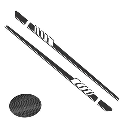 ZYALUI para Audi,para A4 B5 B6 B7 B8 B9 A3 8P 8V 8L A6 C6 C5 C7 4F A5 A1 8X A7 A8 Q5 Q7 Q3 Q1 Accesorios de Pegatinas para faldón Lateral de Puerta de Coche (Fibra de Carbono)