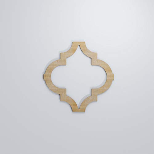 Image of 11 3 /8 inchW X 11 3 /8 inchH Small Marrakesh Decorative Fretwork Wood Wall Panels, Birch
