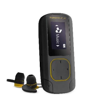 Energy Sistem MP3 Clip BT Sport Amber (16 GB, Radio FM, Sport Earphones, Armband, Mic)