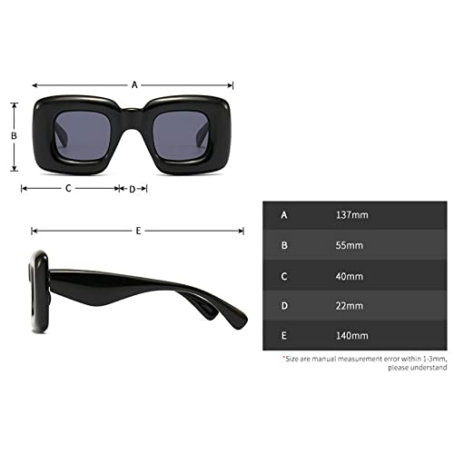 laureles 2Pack Mix Fashion Cat Eye Y2K Sunglasses Women Vintage Square Sun Glasses Men Punk Shades UV4003