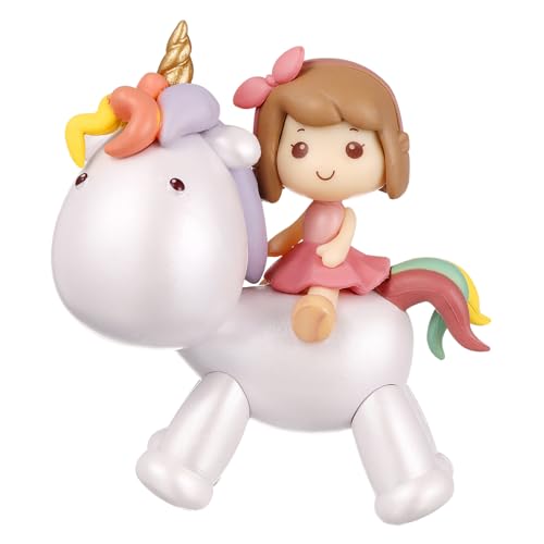 OFFIGAM Adorno De Tarta Unicornio Creativo para Cumpleaños y Celebraciones Decoración De Fiesta Colorida Accesorio para Niñas para Comuniones y Eventos Infantiles