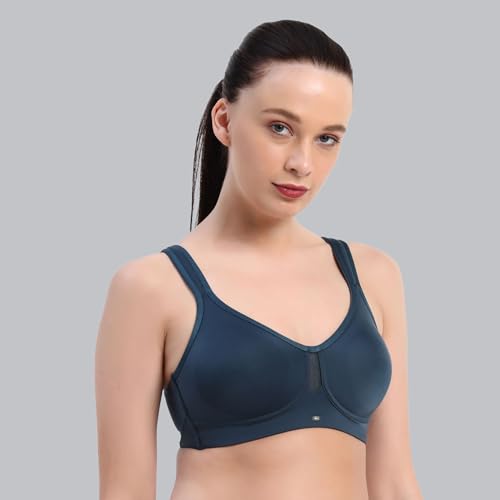 Image of SOIE Women Solid Full Coverage Polyamide Spandex Minimiser Non Padded Non Wired Bra Combo Pack of 2