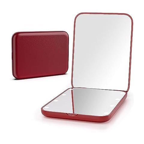 Kintion Portable 1X/3X LED Makeup Mirror Cover