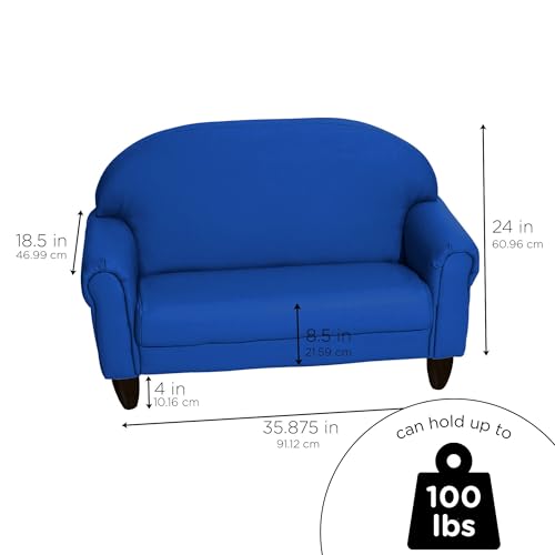 Children's Factory As We Grow Toddler Sofa, Blue, CF805-197, Flexible Seating for Daycare or Preschool, Kids Reading Couch, Playroom Furniture by Children's Factory - Image 2