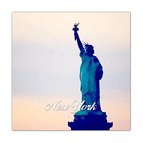 Cadeau pour chambre à coucher original : panneau mural amusant New York en bois