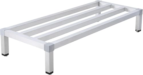 Fectiontool Dunnage Rack, Elevated Storage Solution, Aluminum Low Shelf for Floor Use in Kitchens, Restaurants, Supermarkets, and Grocery Stores