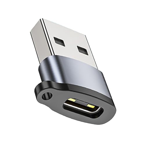 Genérico Adaptador USB,Adaptador de USB A a C de Aleación de Aluminio | Accesorios de Audio y Video Portátil de Hembra a Macho Conversor de Carga para Cámaras