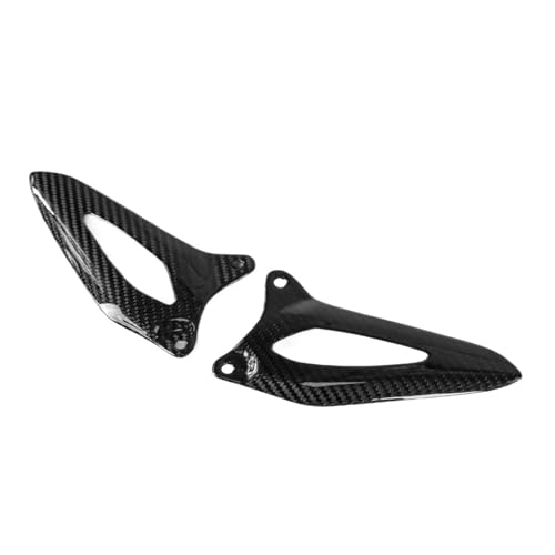 Protège-talon de pédale en fibre carbone de prestige pour moto