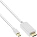 Produktbild InLine 17172K Mini DisplayPort zu HDMI Konverter Kabel mit Audio, 4K/60Hz, weiß, 2m