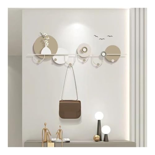 Perchero de pared de hierro moderno de 85cm con ganchos para sala 5