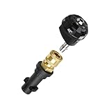 Adattatore per ugello turbo girevole ad alta pressione 6 in 1 più colonne d'acqua multifunzione pistola a schiuma e idropulitrici pistola adattatore per pistola 1/4 pollici attacco rapido in ottone