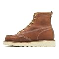 Thorogood Men's 814-4200 American Heritage 6" Moc Toe, MAXwear Wedge Non-Safety Toe Boot, Tobacco Oil-Tanned - 5 D(M) US