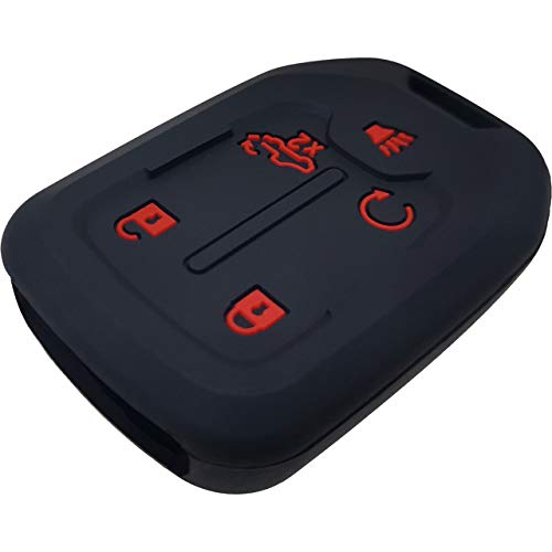 Gfdesign 2 Pcs Silicone 5 Buttons Key Fob Cover Remote Case Keyless Protector Compatible With 2021 2020 2019 Chevrolet Chevy Silverado 1500 2500Hd 3500Hd Gmc Sierra 1500 2500Hd 3500Hd #TOP3