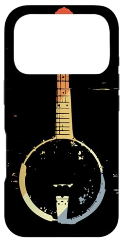 Custodia per iPhone 17 Pro Retro Banjo Graphic Bluegrass Music