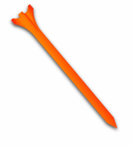 Zero Friction Tour 3-Prong Golf Tees (3-1/4 Inch, Orange, Pack Of 30) #TOP2