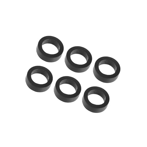 INFINAUTO 16636-0B010 Fuel Injector Seal O-Ring for Nissan Frontier 1999-2004 / Injector Lower Insulator/Durable / 6 Pcs Black Stylish Design
