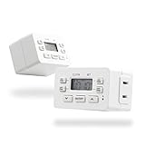 UltraPro Indoor Digital Plug-In Bar Timer, 1 Polarized Outlet, 2 ON/OFF Options, 24-Hour Cycle,...