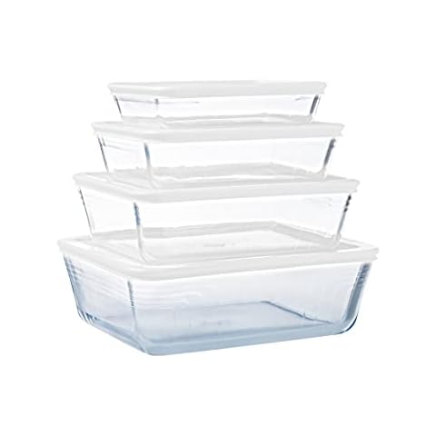 Ôcuisine 334S114 tempered borosilicate glass food storage rectangular Cover