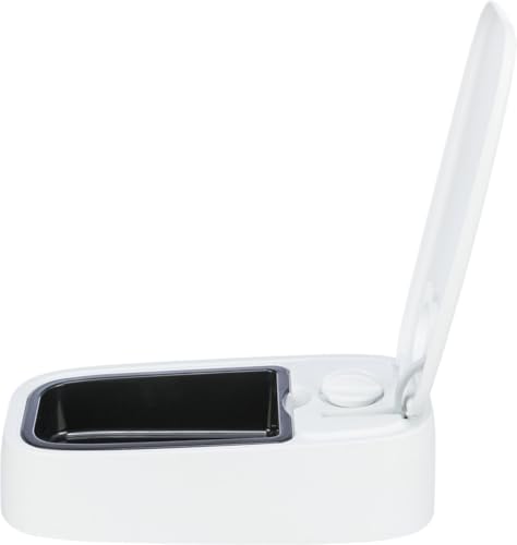 Trixie 24371 Futterautomat TX1, für Kaninchen, 300 ml/13 × 7 × 24 cm, weiß