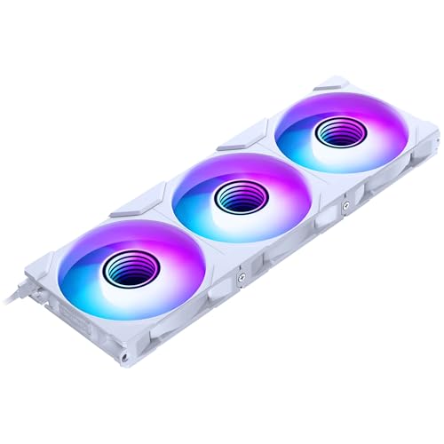 PHANTEKS M25 Gen2 PC Lüfter 120mm RGB 3er-Pack – Gaming PC Lüfter Weiß | PWM - bis 2.000 U/min - Stecksystem - hoher Airflow - Vibrationsarm - Leise