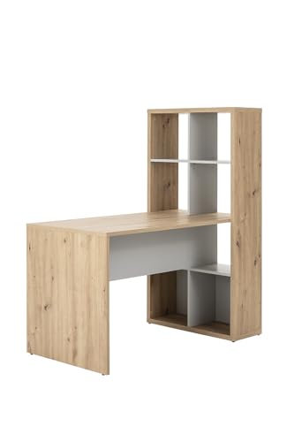 Dimensioni Ottimali: Con dimensioni di 132.5x144.6x74.4 cm, questa scrivania è abbastanza spaziosa da offrire una zona di lavoro comoda e al tempo stesso compatta per adattarsi a spazi più piccoli o stanze con limiti di spazio.