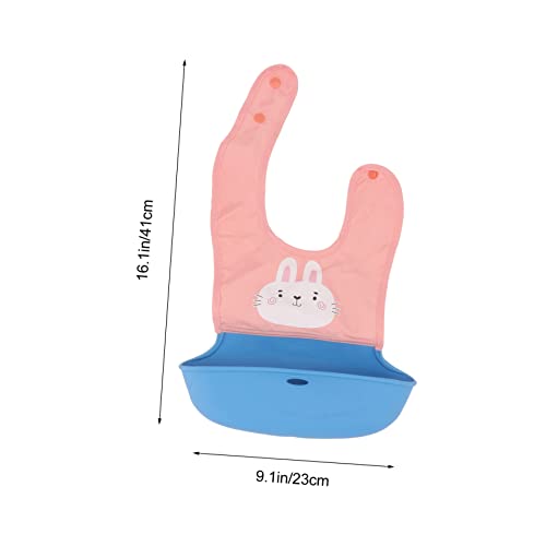 SUPVOX Feeding Bib for Cartoon Design with Storage for Dinning Rooms and Picnics Durable Material Keeps Clothes2