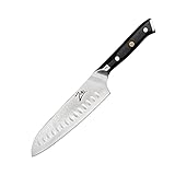 Zelite Infinity Santoku Messer 18cm –Küchenmesser der Alpha-Royal-Serie – Damastmesser aus Japanischem AUS-10 Superstahl - Damastmesser Küchenmesser – Rasiermesserscharf, Höchste Schnitthaltigkeit