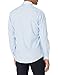 Amazon Brand - Buttoned Down Men's Slim-Fit Button Collar Pattern Shirt, -light blue stripe dot, 15