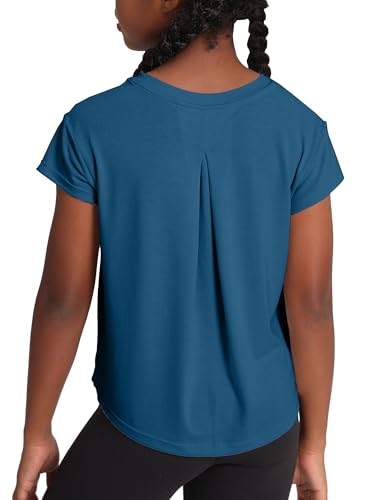 MCEDAR Girls T Shirt Short Sleeve Workout Tops Loose Fit Casual Crew Neck Athletic Tee