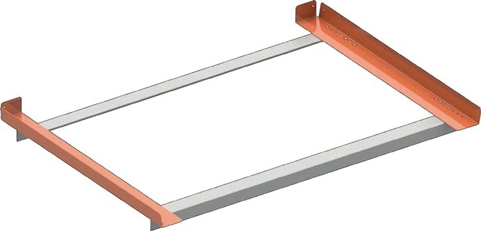 flach Winkel leicht 1100 mm Tiefe der Rahmen
