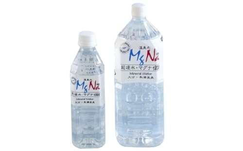 [2個口] 硬水ミネラルウォーター マグナ1800 お出かけ&ご自宅セット (500ml×24本×1箱、2L×12本×1箱) 計2箱