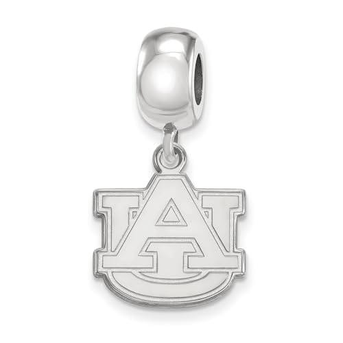 Auburn Bead Charm Small (1/2 Inch) Dangle (Sterling Silver)
