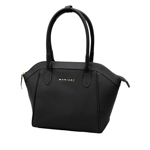 Mariart Petúnia Bolsa Shoulder Feminina de Couro Bovino Legítimo (Preta)