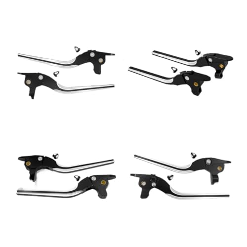 Leviers d'embrayage moto en aluminium pour Road King FLHT guidon ergonomique - 4