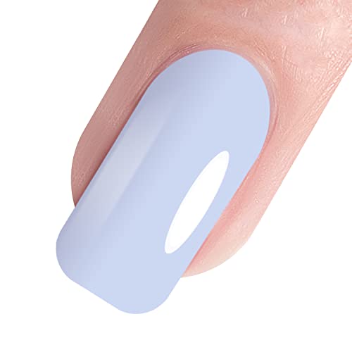 Vishine Nail Gel Polish, 15Ml Soak Off Nail Gel Polish Nail Art Manicure Salon Diy, Uv Led Lamp Required - Muted Baby Blue 0.5 Oz #TOP3