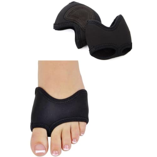 Ballet Barre Half Sole Dancing Shoes, Pair, Supports Turning, Spinning, and Balancing for Beginner and Professional Dancers, Non-Slip Nylon Neoprene Step Black