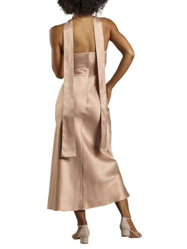 David's Bridal Strapless Charmeuse Sheath Dress with Scarf2